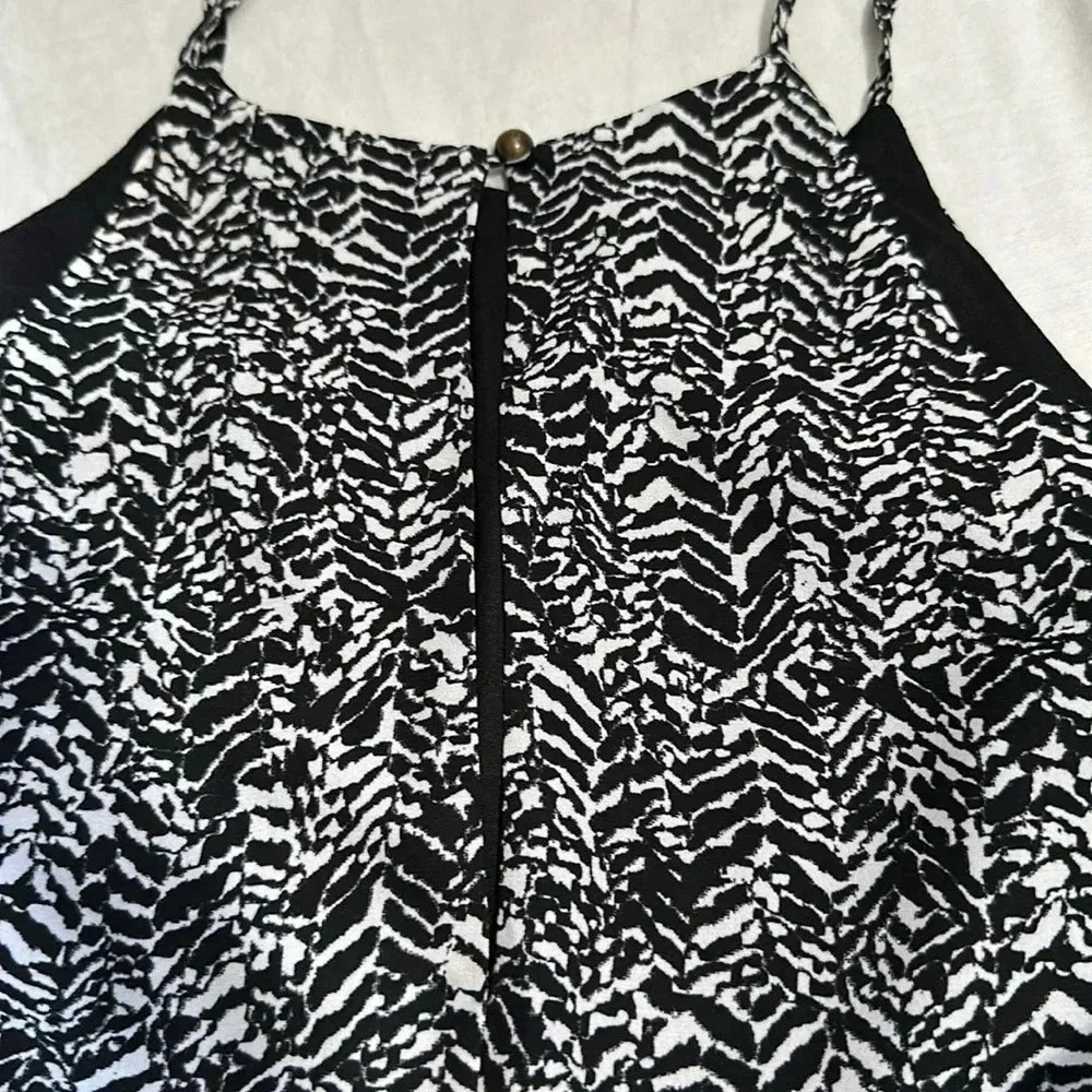 Decree Women's Black and White Sleeveless Shift Dress Size XL NWT - Picture 6 of 6